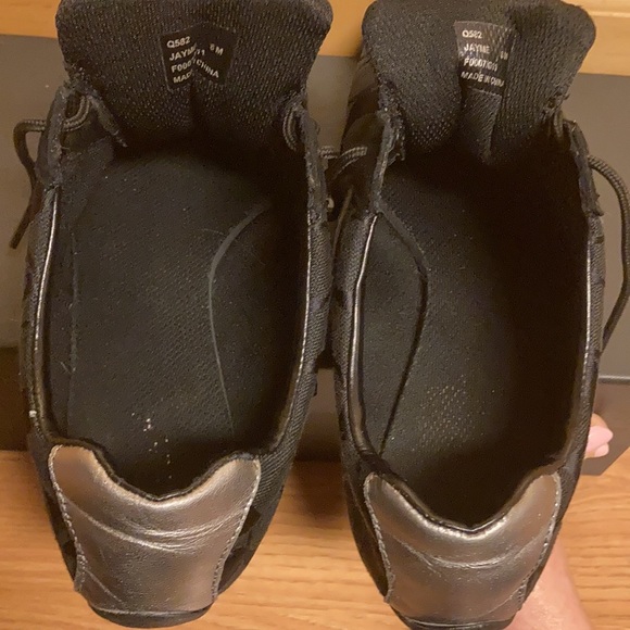Coach signature Jamie black suede & silver sneakers. Size 8. - Picture 5 of 5